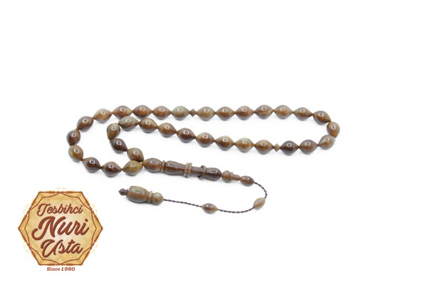 ÖZEL KUKA AĞACI SIĞIRCIK KESİM 3 VEYA 4 HALKALI İMAME EL YAPIMI SİSTEMLİ TESBİH