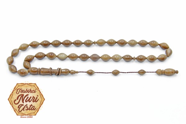 HALKALI İMAME ELİPS KESİM KUKA AĞACI SİSTEMLİ PÜSKÜL ÖZEL EL YAPIMI TESBİH