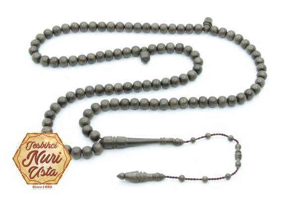 99'LUK PELESENK AĞACI KÜRE KESİM USTA İŞİ SİSTEMLİ PÜSKÜL EL YAPIMI TESBİH 