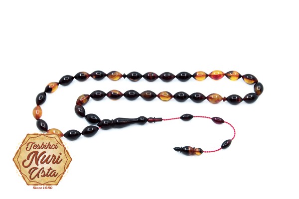 KARIŞIK RENK ARPA TANE YENİ ATEŞ KEHRİBAR TESBİH