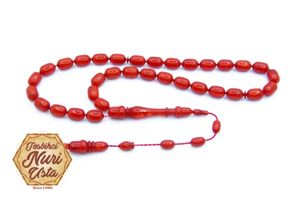 OSMANLI GÖRÜNÜM YENİ SIKMA KEHRİBAR MEVLEVÎ İMAME SİSTEMLİ TESBİH